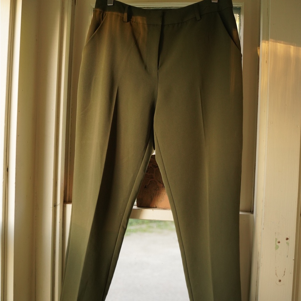 Forever 21 Green Chinos Tailored Fit
